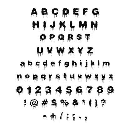 Alphabet and available characters
