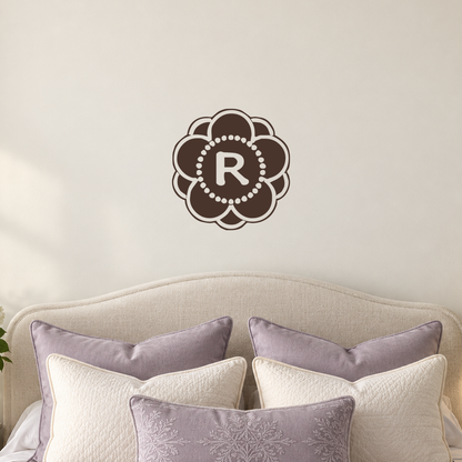Close-up custom lettering example on a smooth wall