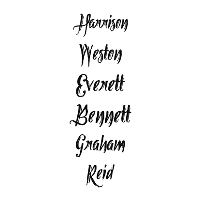 Several personalized name examples