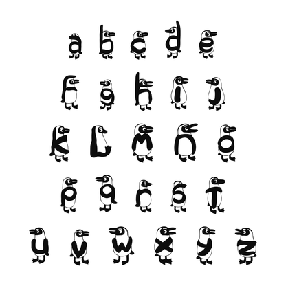 Penguin alphabet