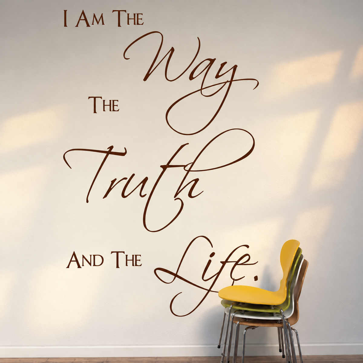 I am the way the truth and the life wall quote