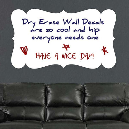 Decorative Plaque Dry Erase Wall Decal — original product photo