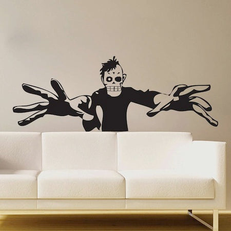 Zombie Silhouette Halloween Wall Decal