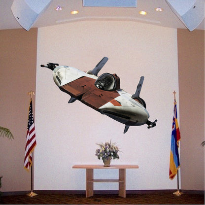 Space Ship Wall Decal Boys Room Sticker Mural Kids Bedroom Wall Stickers