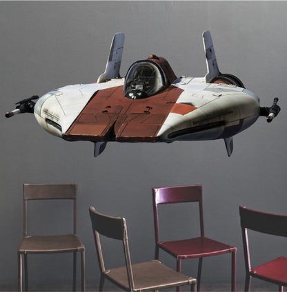 Space Ship Wall Decal Boys Room Sticker Mural Kids Bedroom Wall Stickers