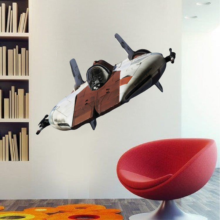 Space Ship Wall Decal Boys Room Sticker Mural Kids Bedroom Wall Stickers