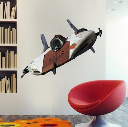 Space Ship Wall Decal Boys Room Sticker Mural Kids Bedroom Wall Stickers