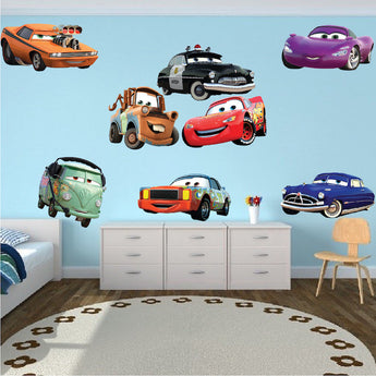Cars Wall Decals Kids Bedroom Wall Removable Stickers Boys Room Designs, b43