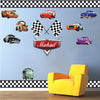 Cars Wall Decals Kids Bedroom Wall Removable Stickers Boys Room Designs, b43