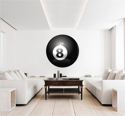 Bowling Wall Decal Pool Balls Decor Removable Kids Snooker Room Wall Bar Sport Room Decal, b52