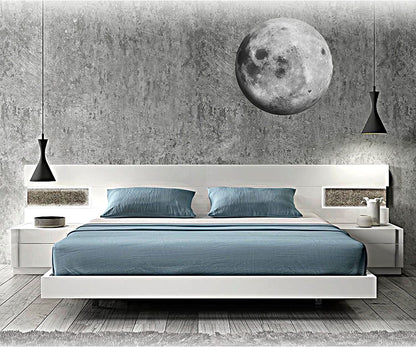 Moon Wall Decal Outer Space wall Mural Moon Wall Decor Removable Wall Murals Planets, c22