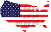 American Flag Wall Decal  Patriotic Wall Decor Large US Flag Stickers