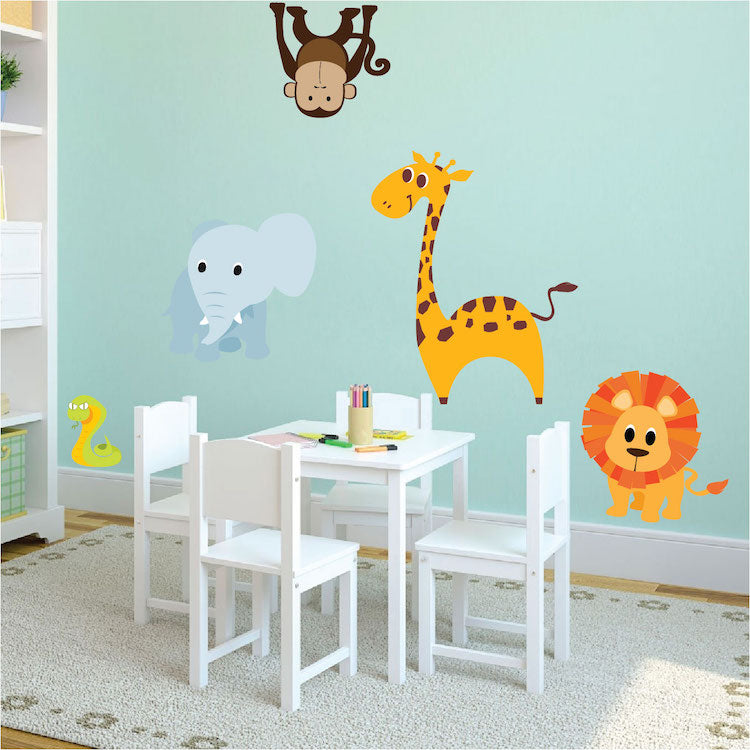 Kids Zoo Wall Decal Kids Room Animals Wall Decor Apartment Stickers for Kids and Animals, n06