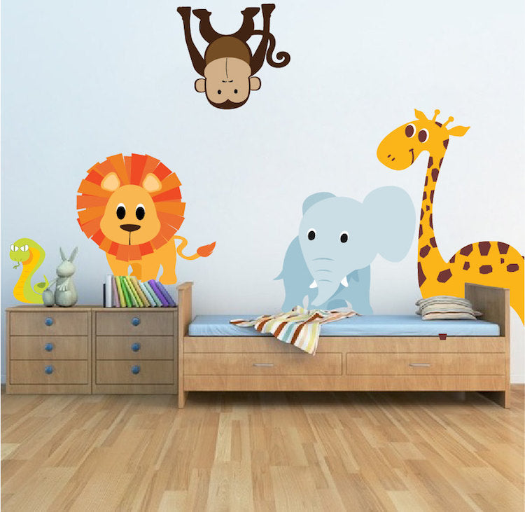 Kids Zoo Wall Decal Kids Room Animals Wall Decor Apartment Stickers for Kids and Animals, n06