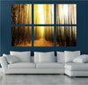 Autumn Trees Wall Decal Panel Leaves Decor Fall Wall Decorations View Wall Decal, c62