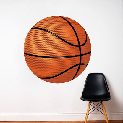 Muurschildering Basketbal op het vuur | NL Muurschildering Basketbal op het vuur | NL