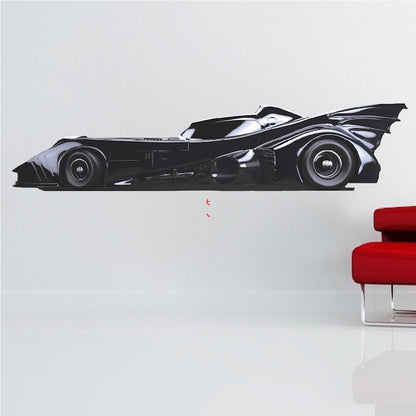Bat Car Wall Decal Wall Art Bat Car Kids Bedroom Wall Decor Superhero Sticker, b05