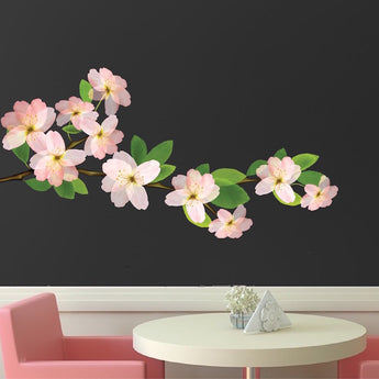 Beautiful Flower Wall Decal Mural Removable Flowers Wall Decor Bedroom Art Mural, s96