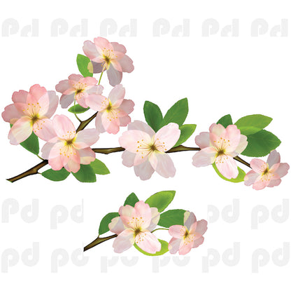 Beautiful Flower Wall Decal Mural Removable Flowers Wall Decor Bedroom Art Mural, s96