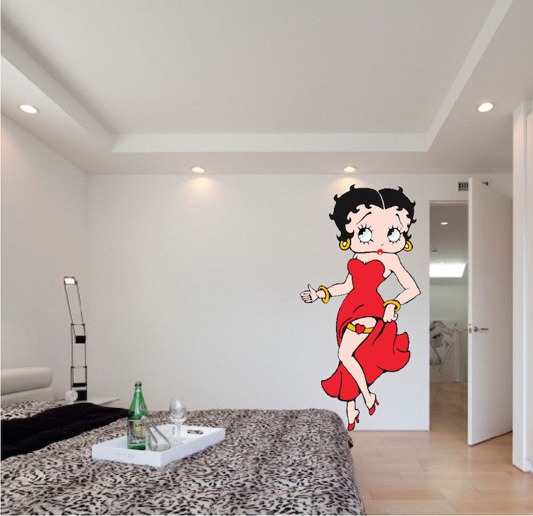 Betty Wall Mural Decal Removable Bedroom Living Room Decor Dorm Room, b01