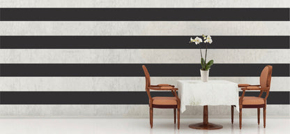 Black 6" Wide Stripe Decal Roll Black Wall Tape Border Black Peel and Stick Wall Decal, a99