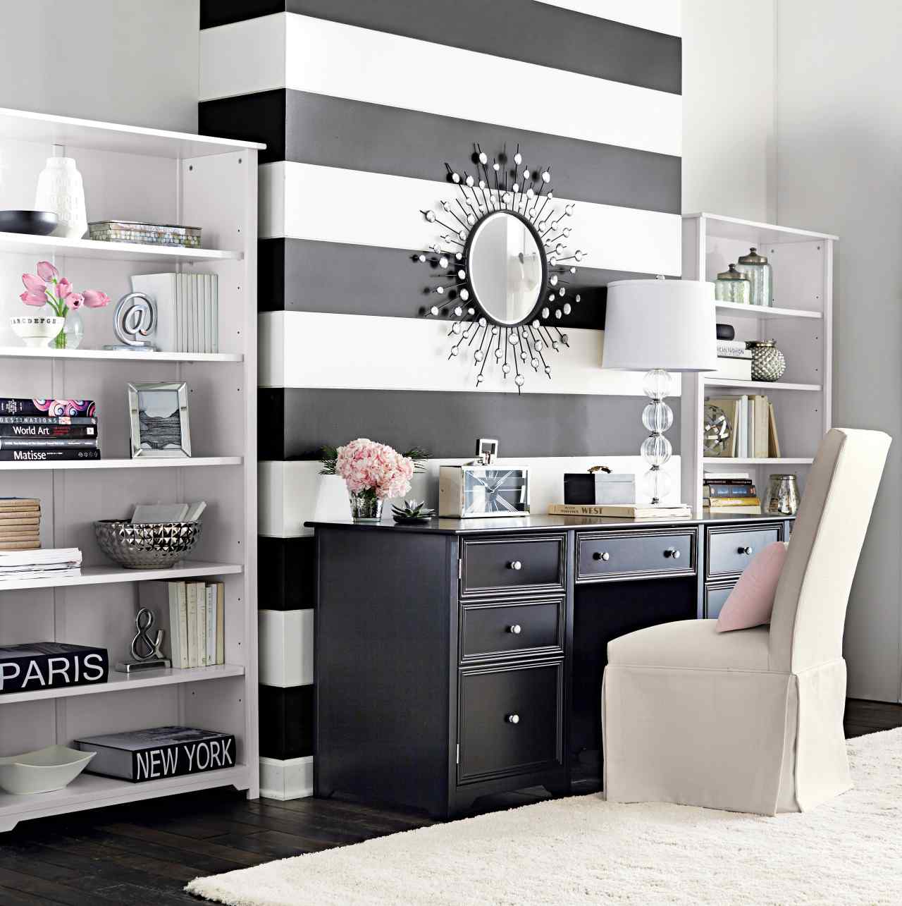 Black 6" Wide Stripe Decal Roll Black Wall Tape Border Black Peel and Stick Wall Decal, a99