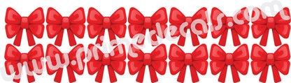 Christmas Bows Wall Decal Decor Removable Winter Bow Decorations Room Wall Decal, h41