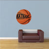 Custom Basketball Wall Decal Personalized Name Basket Ball Kids Room Sports Vinyl Decor, e43