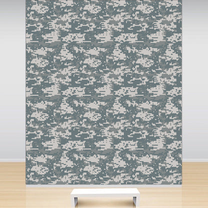 Digital Camouflage Wall Covering Decal Green Camo Wallpaper Hunting Wall Decal, w10