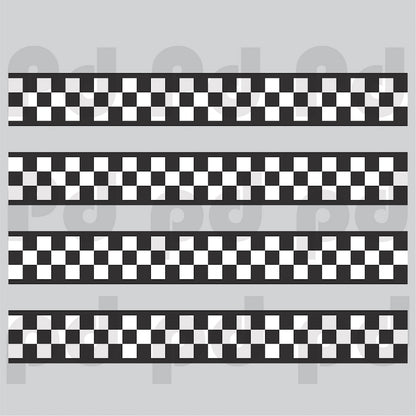 Checkered Flag Border Racing Cars Boys Bedroom Wall Decal Wallpaper Border, b42
