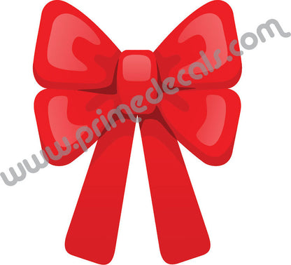 Large Christmas Bow Wall Decal Decor Removable Winter Bow Decorations Room Wall Decal, h44