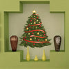 Decorated Christmas Tree Wall Decal Decor Removable Winter Decorations Room Wall Decal, h74