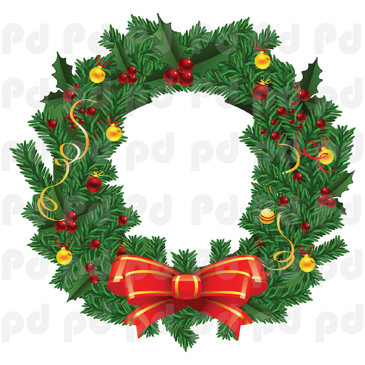 Christmas Wreath Wall Decal Living Room Decor Apartment Door Decoration Art Bedroom Sticker, h60