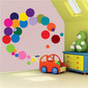 Colorful Dots Wall Decal Kids Room Colors Decor Removable Dot Customizable Wall Stickers, d11