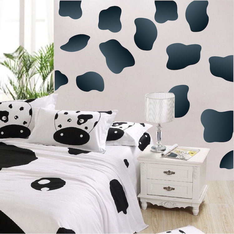 Cow Spots Wall Decal Farm Animal Cows Wall Decal Mural Sticker Bedroom Apartment Wall Decal, n78