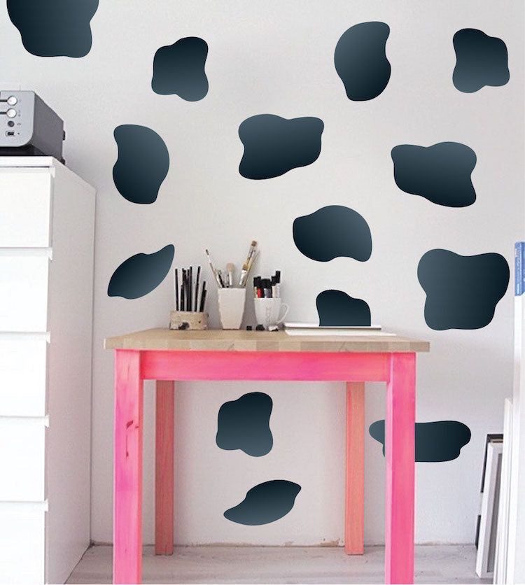 Cow Spots Wall Decal Farm Animal Cows Wall Decal Mural Sticker Bedroom Apartment Wall Decal, n78