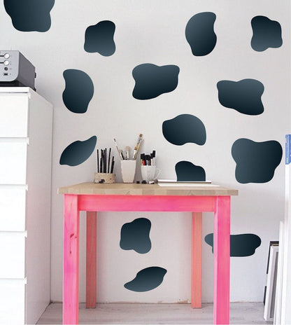 Cow Spots Wall Decal Farm Animal Cows Wall Decal Mural Sticker Bedroom Apartment Wall Decal, n78