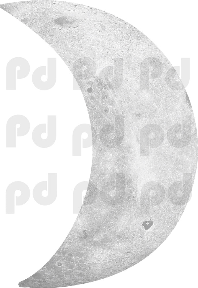 Crescent Moon Wall Decal Outer Space wall Mural Moon Wall Decor Removable Wall Murals Planets, c91