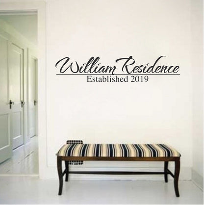 Personalize Decor Custom Family Sticker Home Living Room Dinning Room