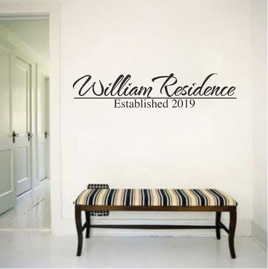 Personalize Decor Custom Family Sticker Home Living Room Dinning Room,q10