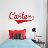 Custom Name Wall Decal In Many Colors and Sizes Personalized Sport Name Decal, e44