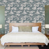 Digital Camouflage Wall Covering Decal Green Camo Wallpaper Hunting Wall Decal, w10