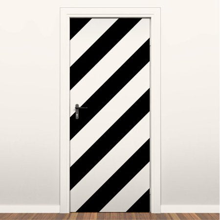 Black 6" Wide Stripe Decal Roll Black Wall Tape Border Black Peel and Stick Wall Decal, a99