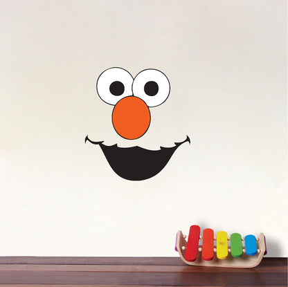 Face Wall Decal Sticker Kids Sesame Street Room Decor Dorm Rooms Removable Art, e31