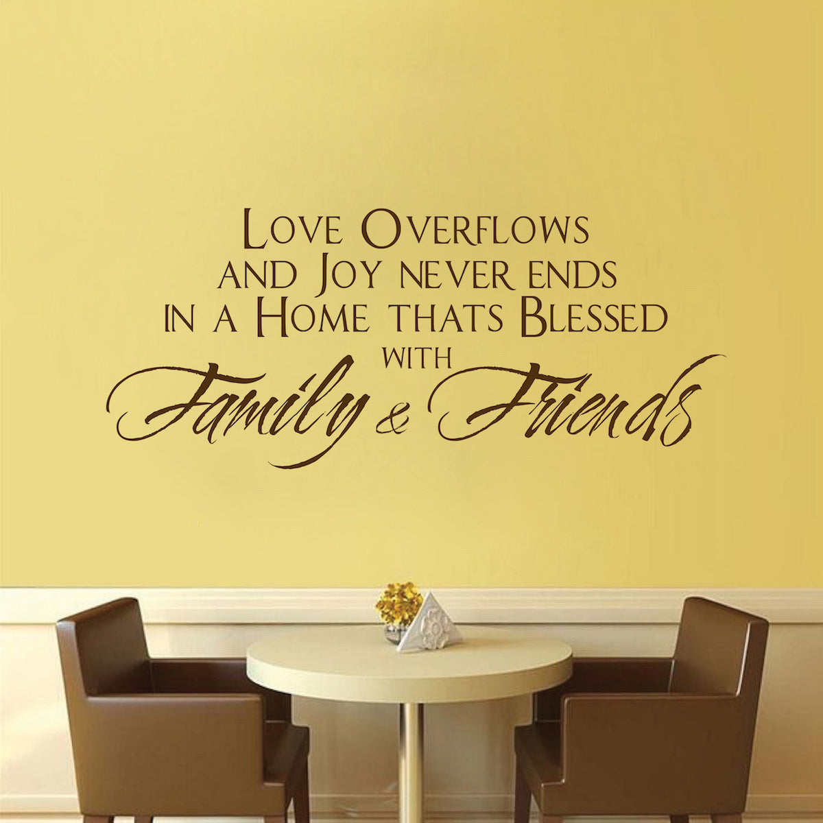Love Family Friends Wall Decor Living Room Sticker Office Decor ,q12