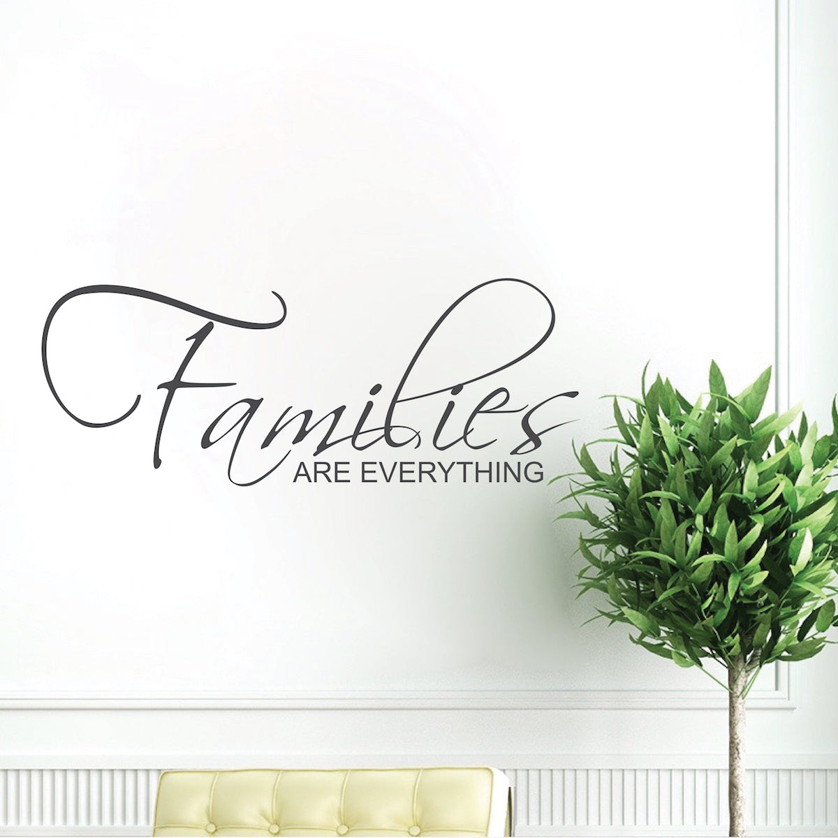 Family Large Saying for Living Room Decor Home Letters Sticker Love Forever,q16
