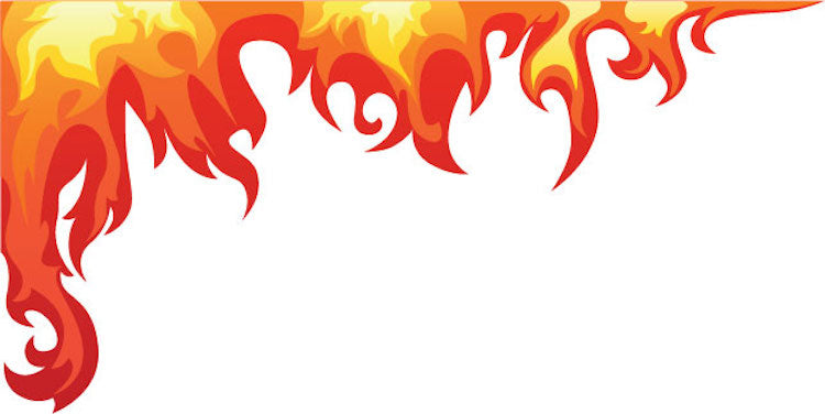 Bedroom Flame Wall Decal Kids Decals Game Room Removable Fire Decals Decor Sticker, n26