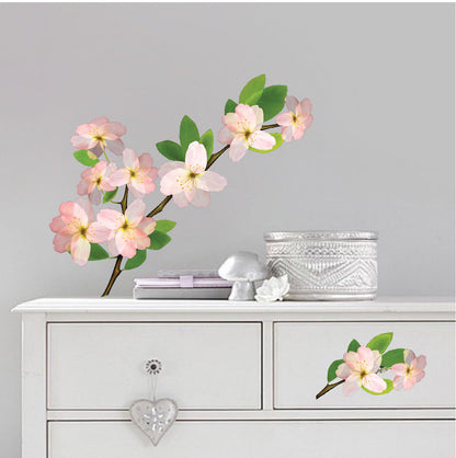 Beautiful Flower Wall Decal Mural Removable Flowers Wall Decor Bedroom Art Mural, s96