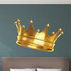 Gold Crown Wall Decal Bedroom Crown Wallpaper Removable King or Queen Crown Wall Art, s95
