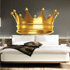 Gold Crown Wall Decal Bedroom Crown Wallpaper Removable King or Queen Crown Wall Art, s95